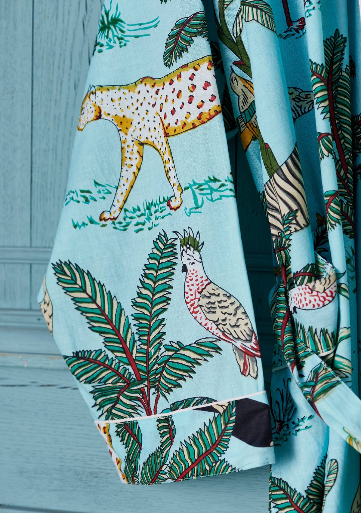 Jungle Print Dressing Gown - Jade: Small/Medium(SM)
